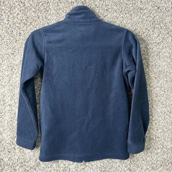 Columbia Jacket Boys M 10/12 Steens Mountain II Navy Blue Fleece Zip Up - Picture 4 of 6
